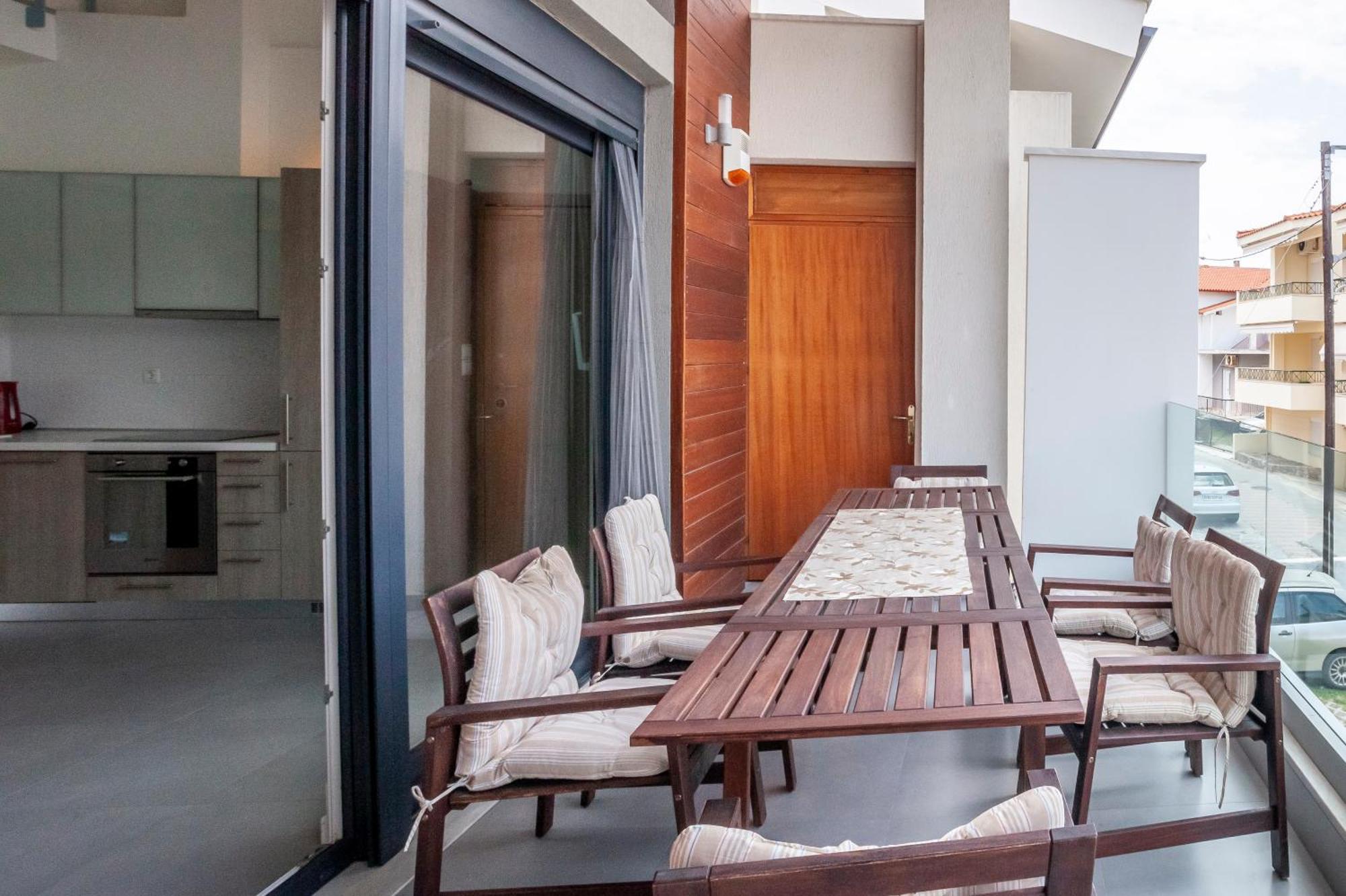 Aleksia Seaside Deluxe Apartment เปฟโกโฮรี ภายนอก รูปภาพ